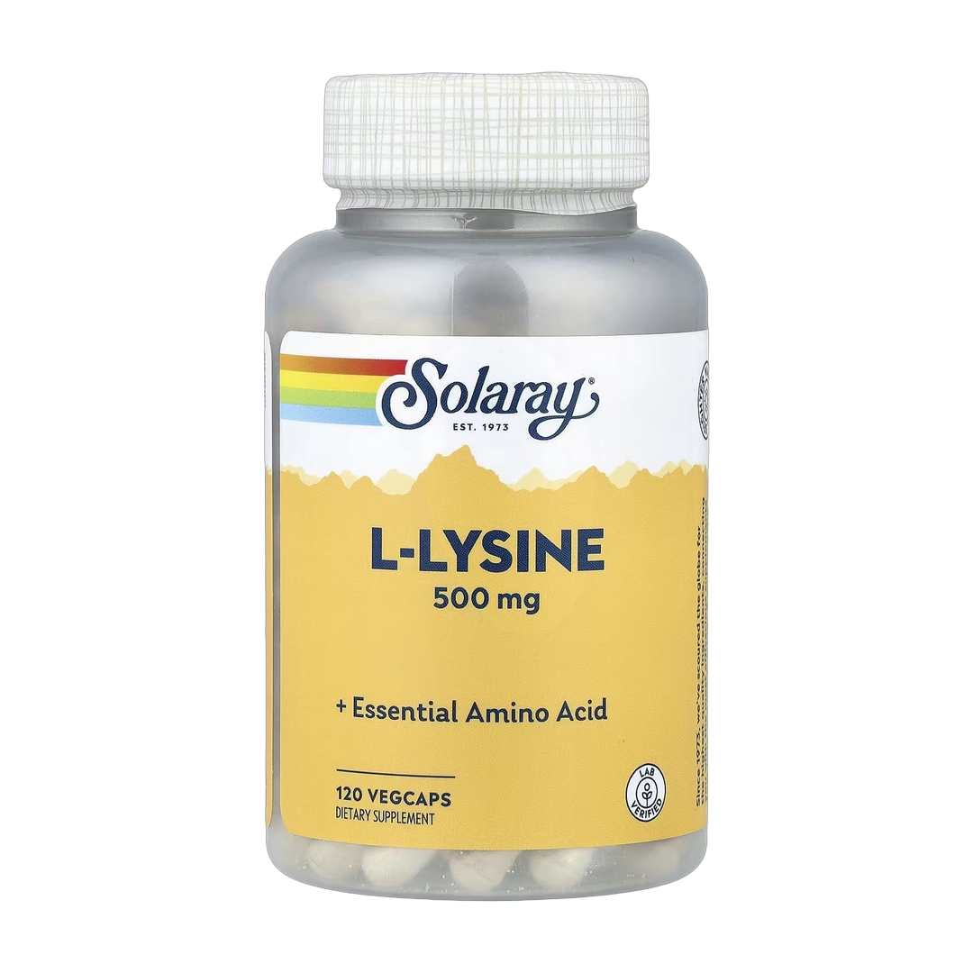 Solaray, L-Lysine, 500 mg, 120 VegCaps