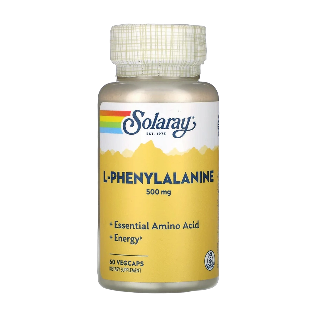 Solaray, L-Phenylalanine, 500 mg, 60 VegCaps