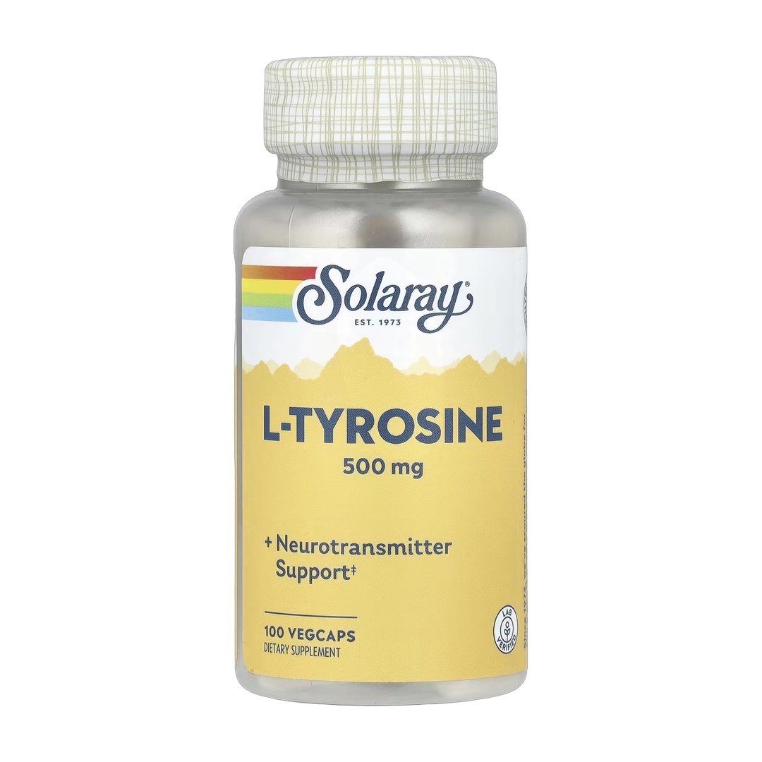 Solaray, L-Tyrosine, 500 mg, 100 VegCaps