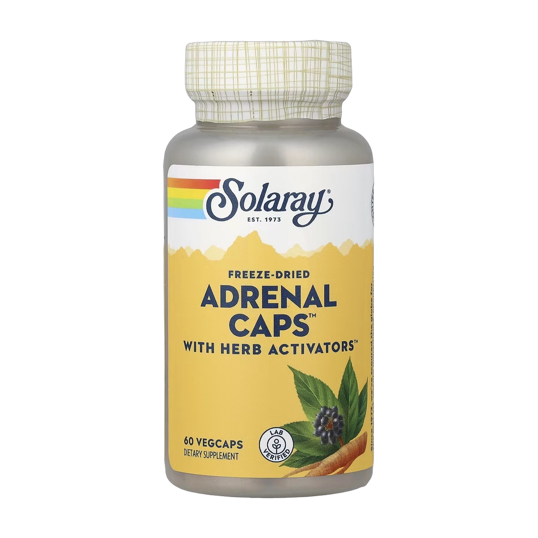 Solaray, Freeze-Dried Adrenal Caps™ with Herb Activators™, 60 VegCaps