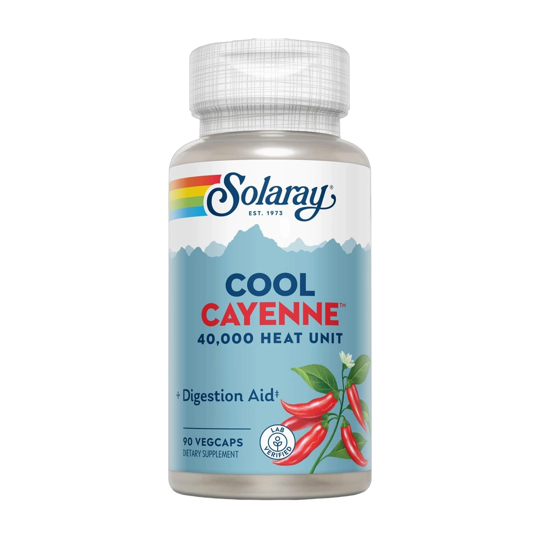 SOLARAY, Cool Cayenne 40,000 Heat Units, 90 VegCaps