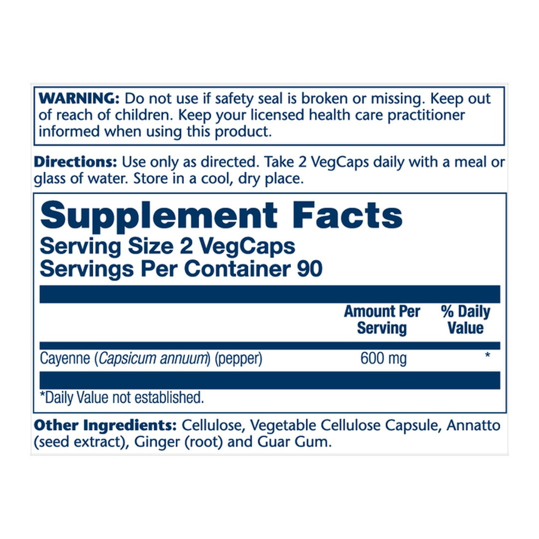 SOLARAY, Cool Cayenne 40,000 Heat Units, 90 VegCaps