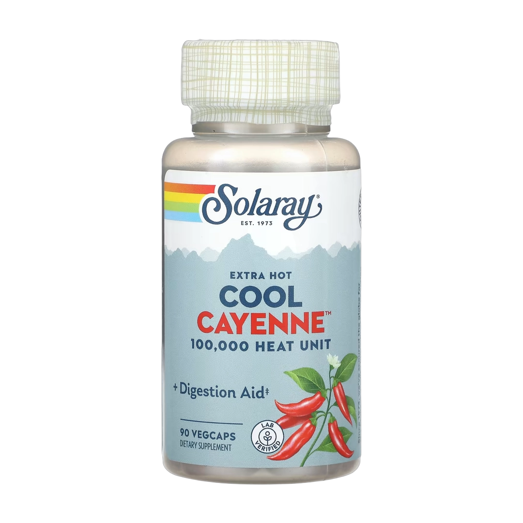 Solaray, Extra Hot Cool Cayenne, 90 VegCaps