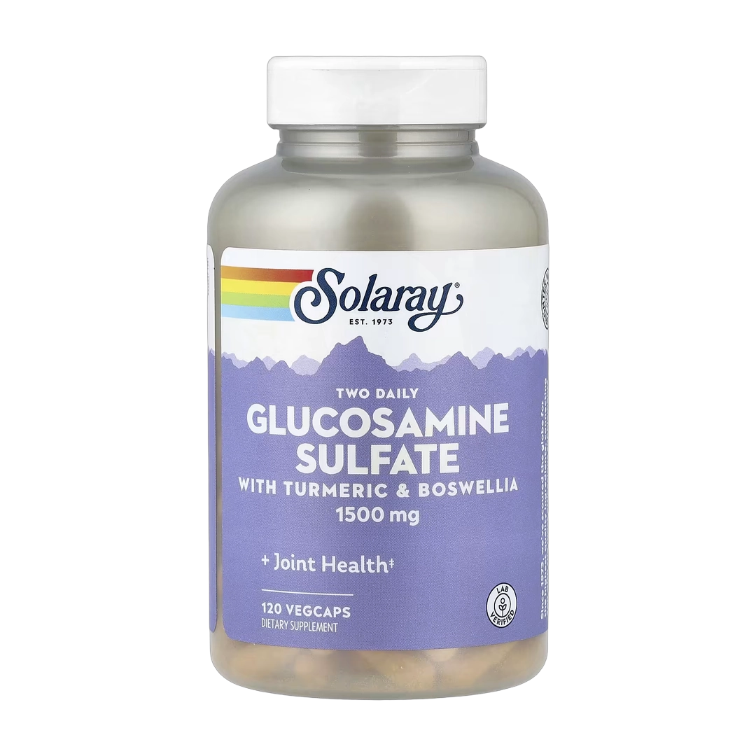Solaray, Two Daily Glucosamine Sulfate, 120 VegCaps