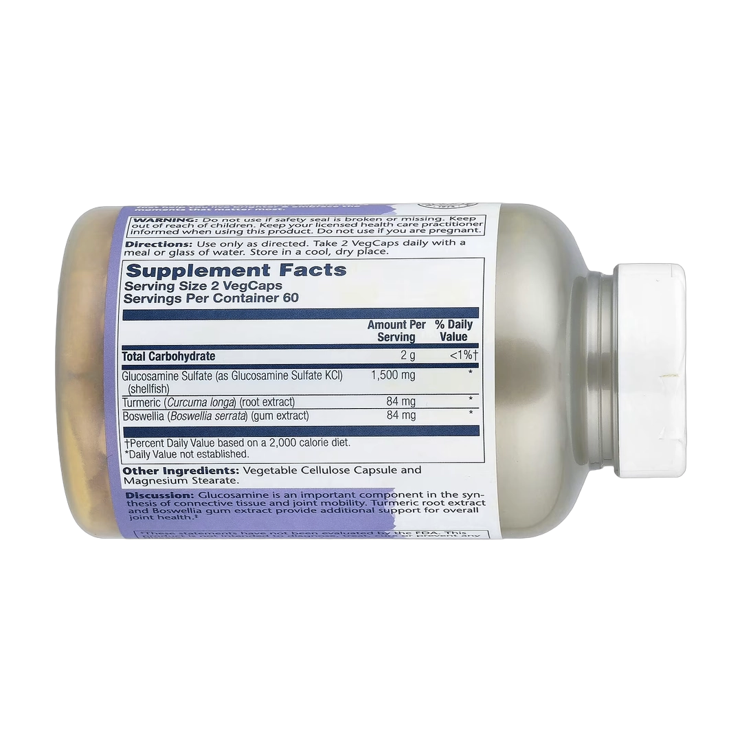 Solaray, Two Daily Glucosamine Sulfate, 120 VegCaps