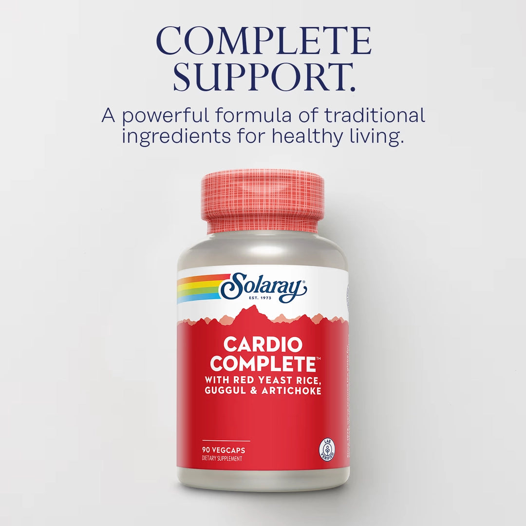 Solaray, Cardio Complete™ with Red Yeast Rice, Guggul & Artichoke, 90 VegCaps