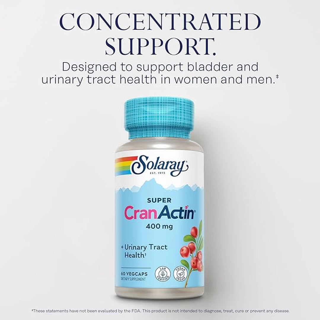SOLARAY, Super CranActin Cranberry Extract 400mg, 60 VegCaps