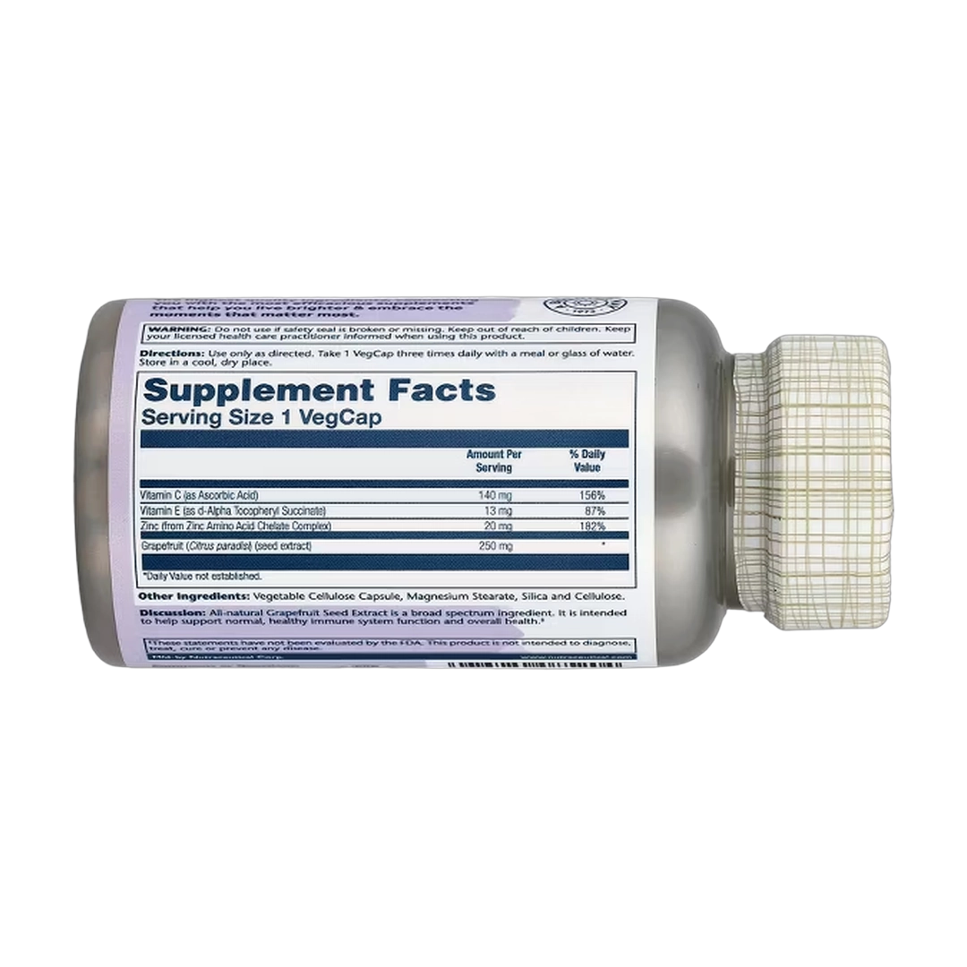 Solaray Grapefruit Seed Extract, 60 VegCaps