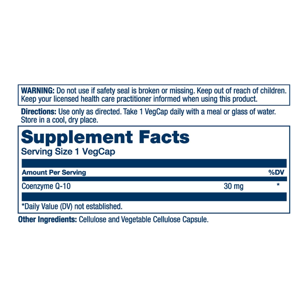SOLARAY, Pure CoQ-10, 30 mg, 60 VegCaps