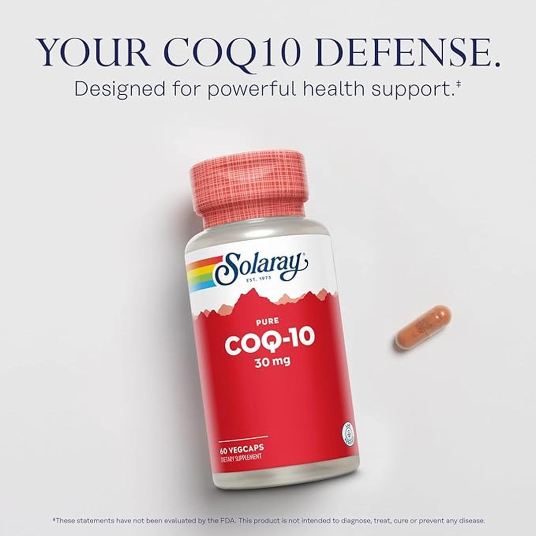 SOLARAY, Pure CoQ-10, 30 mg, 60 VegCaps
