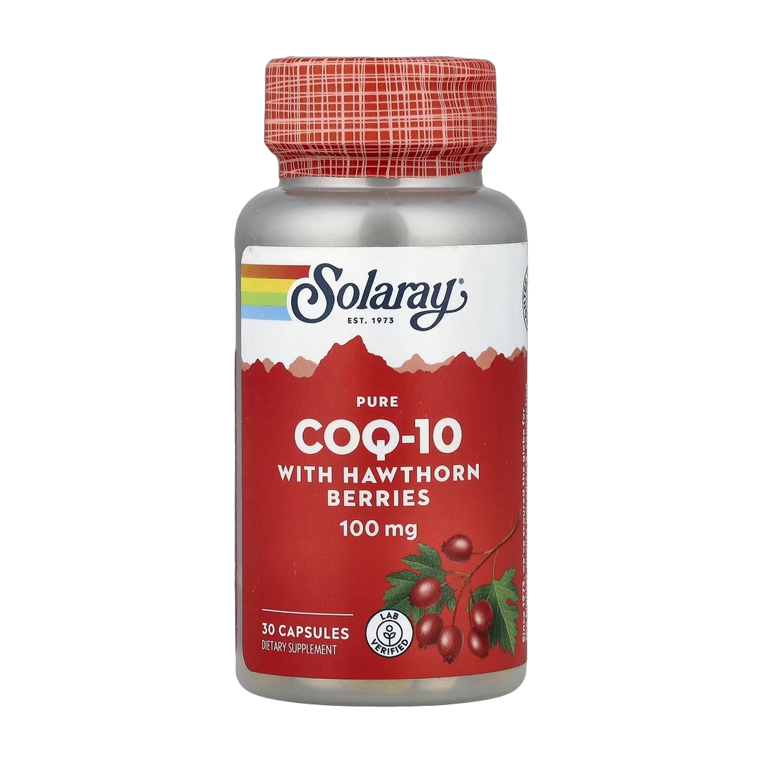 Solaray, Pure CoQ-10 With Hawthorn Berries , 30 Capsules