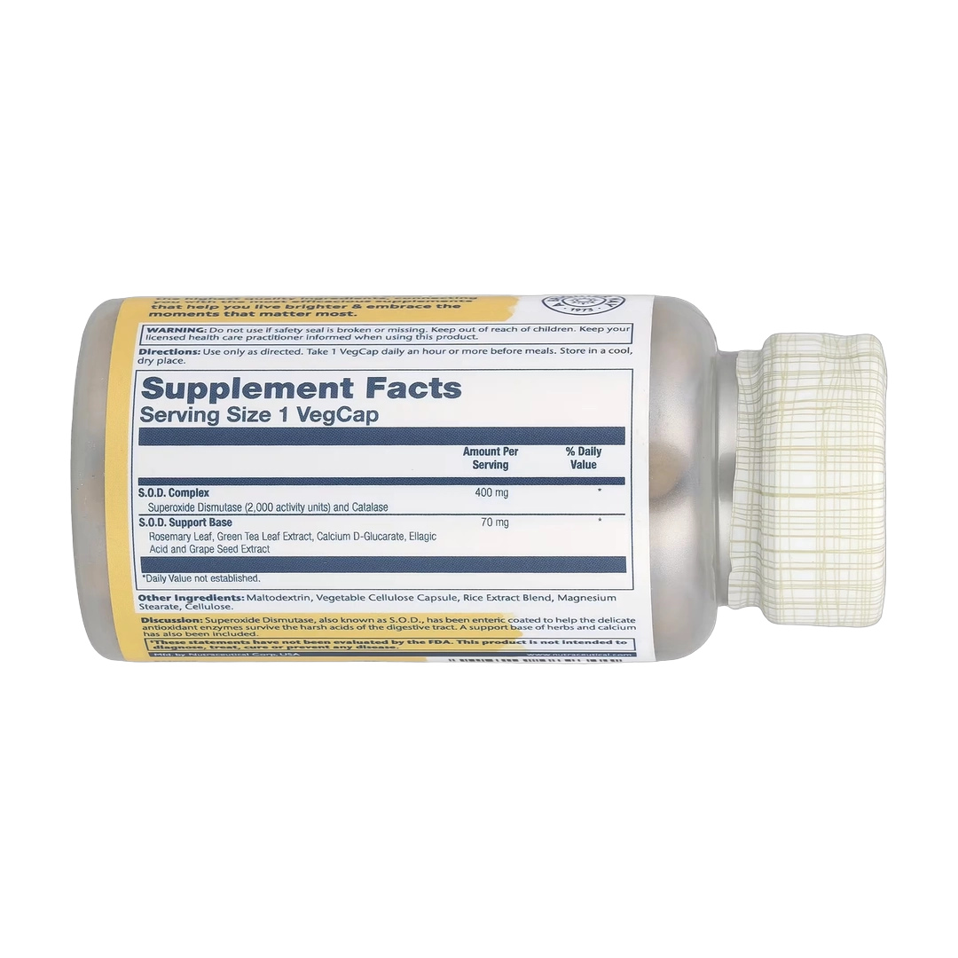 Solaray, Enteric Coated S.O.D. 2000 Plus™, 100 VegCaps