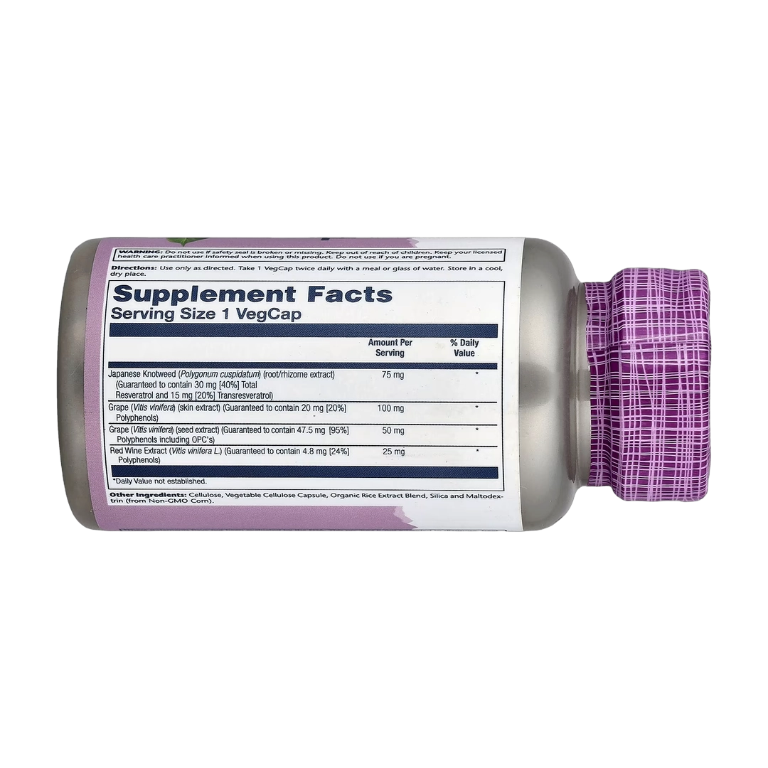 Solaray, Resveratrol, 75 mg, 60 VegCaps