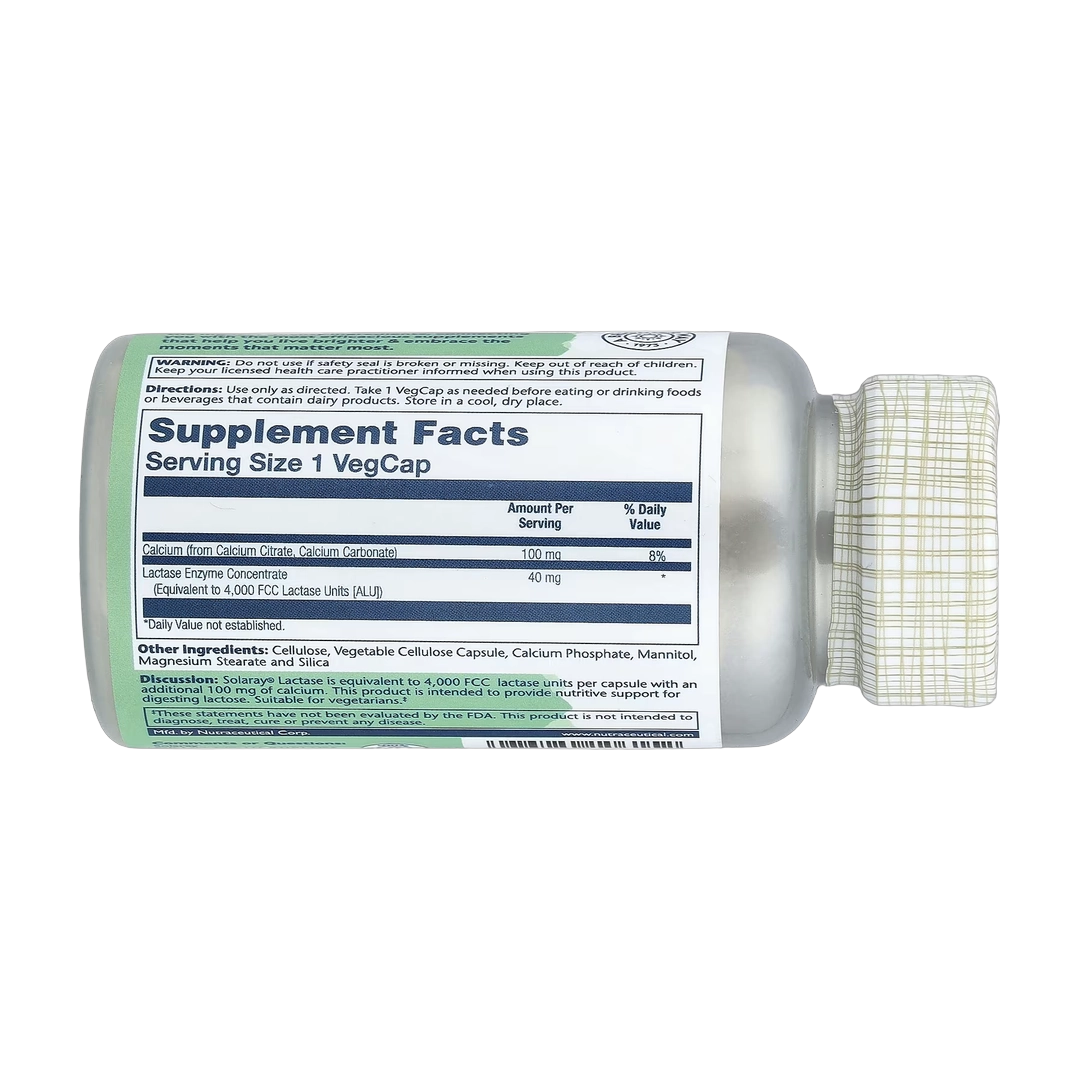 Solaray, Lactase, 100 VegCaps