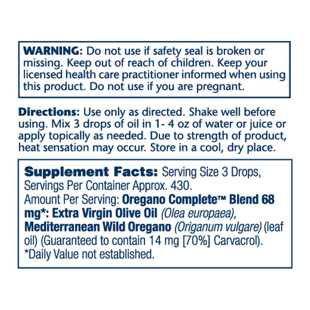 Solaray, Oregano Complete, 1 fl oz