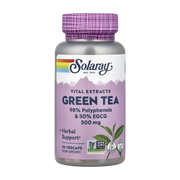 Solaray, Vital Extracts, Green Tea, 500 mg, 30 VegCaps