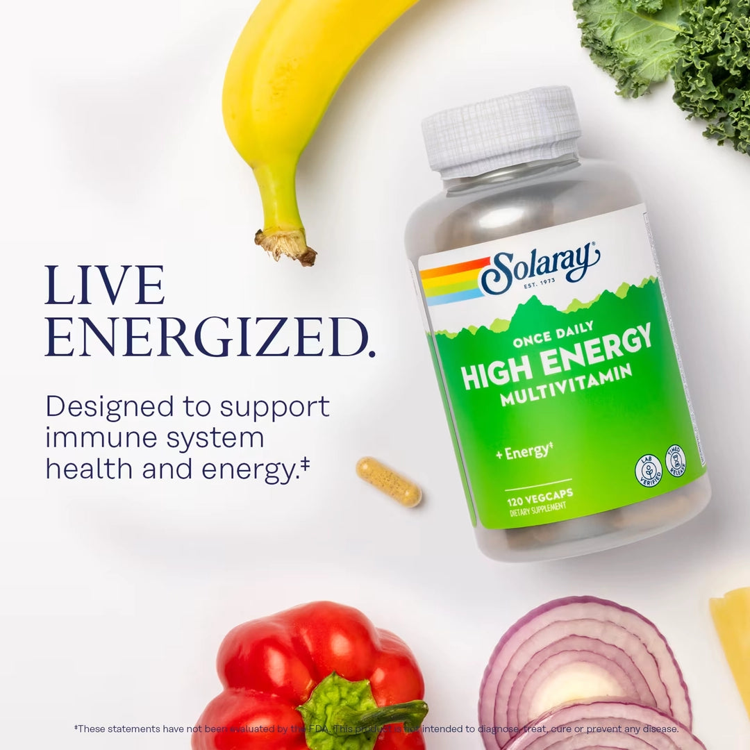 Solaray, Once Daily High Energy Multivitamin, 120 VegCaps