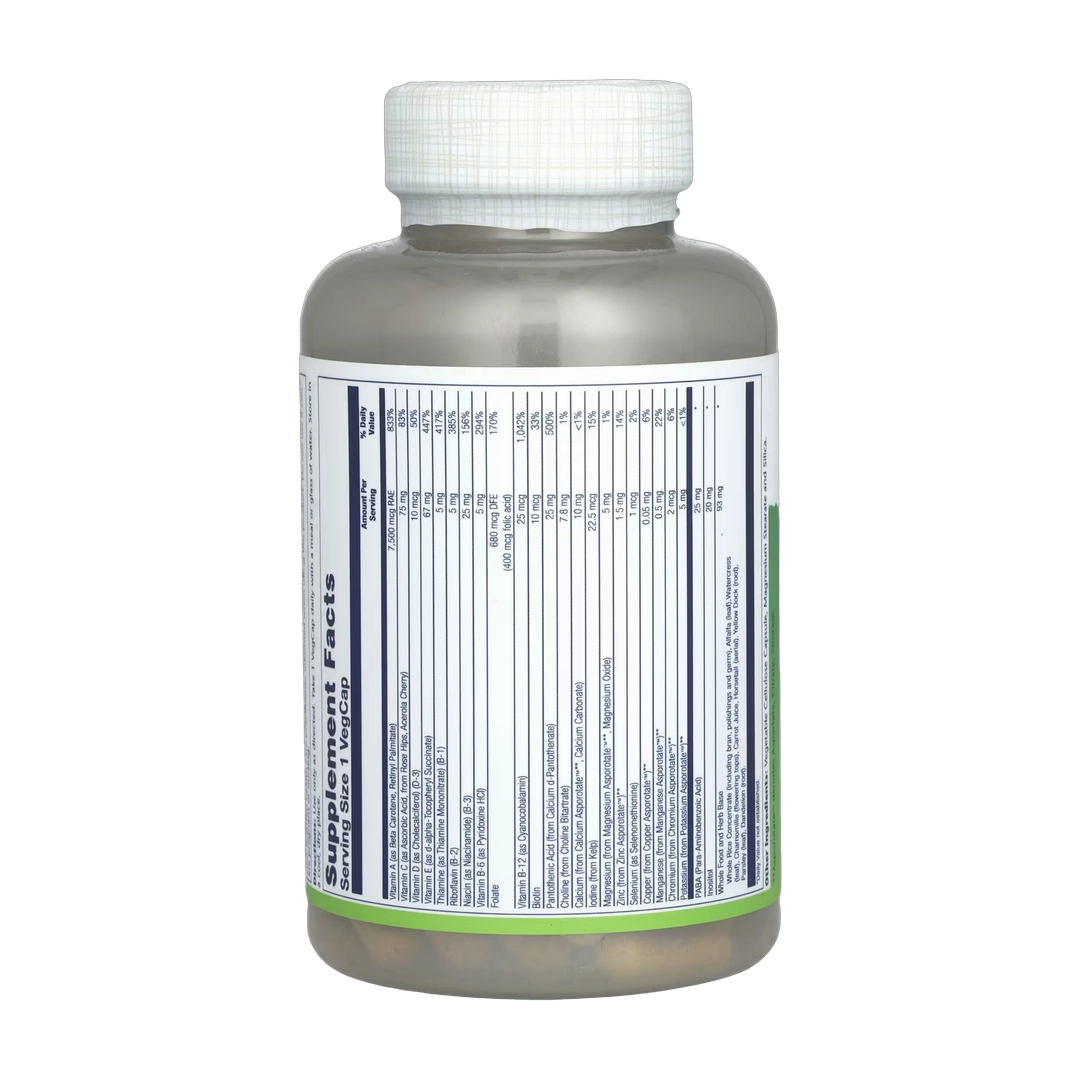 Solaray, Once Daily High Energy Multivitamin, Iron Free, 120 VegCaps