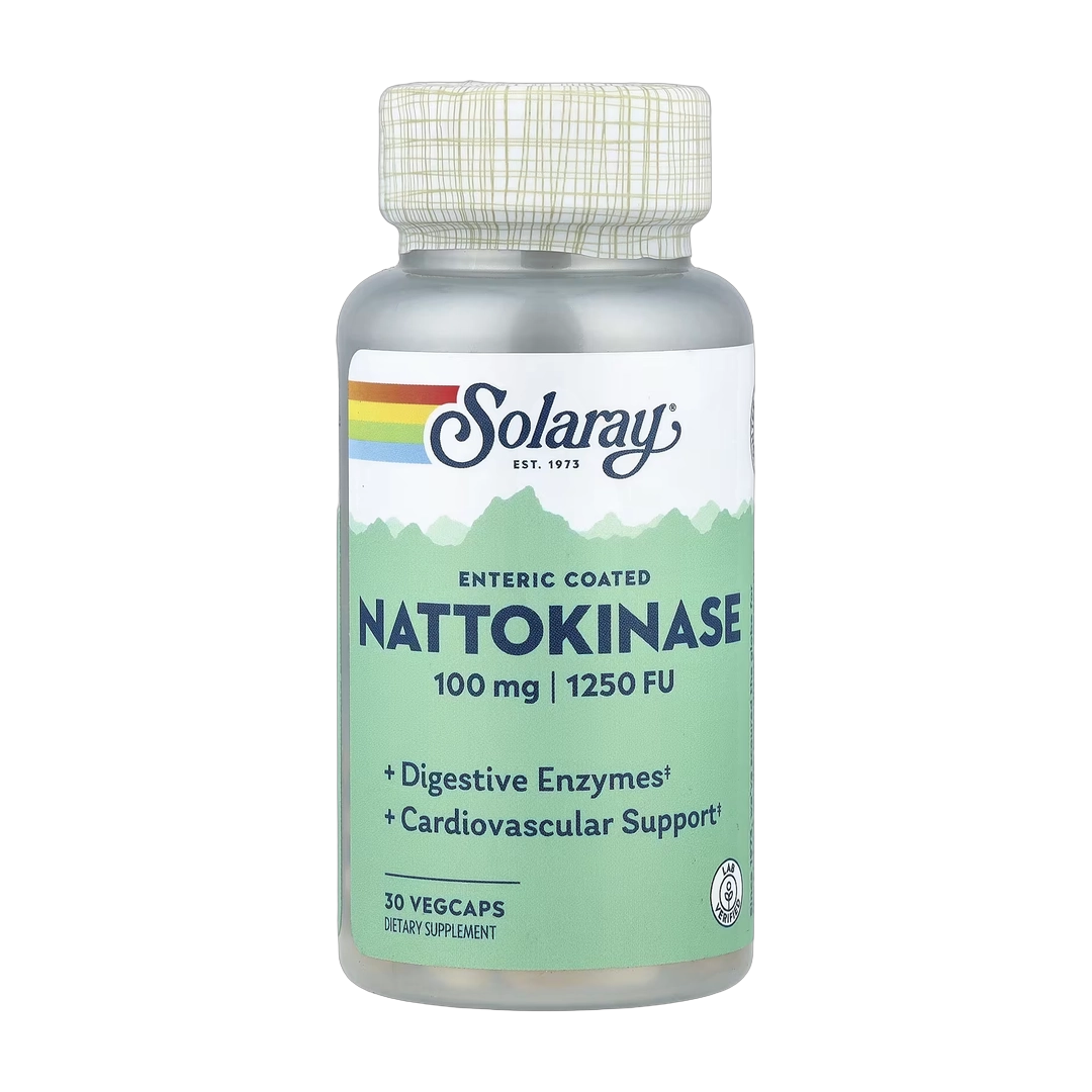 Solaray, Nattokinase, 100 mg (1,250 FU), 30 VegCaps