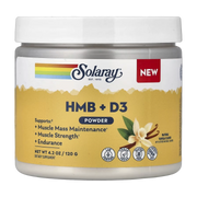 Solaray, HMB + D3 Powder, Natural Vanilla, 4.2 oz (120 g)