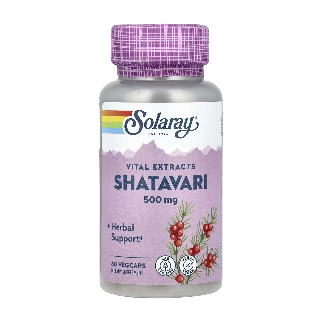 Solaray, Vital Extracts, Shatavari, 500 mg, 60 VegCaps