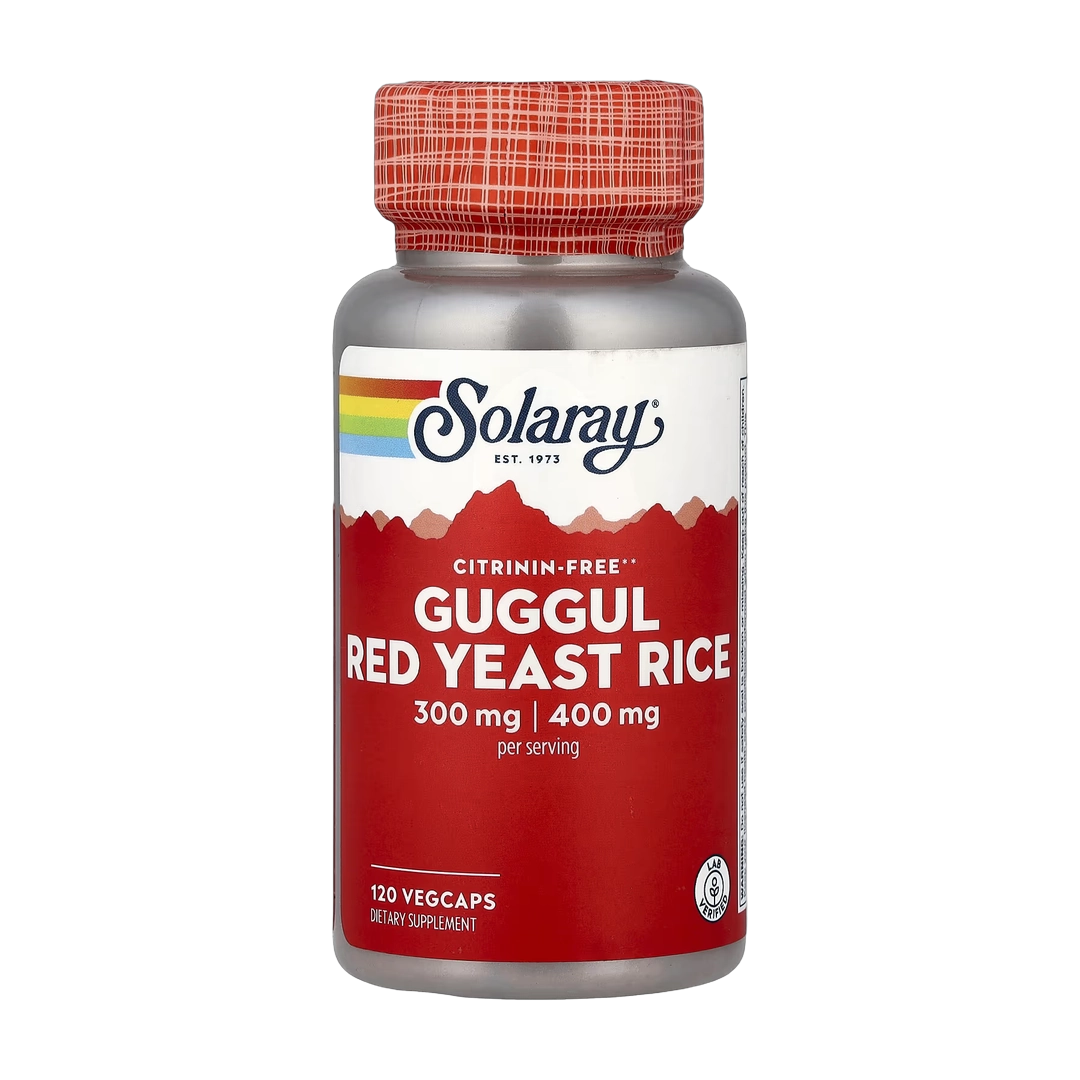 Solaray, Guggul, Red Yeast Rice, 120 VegCaps
