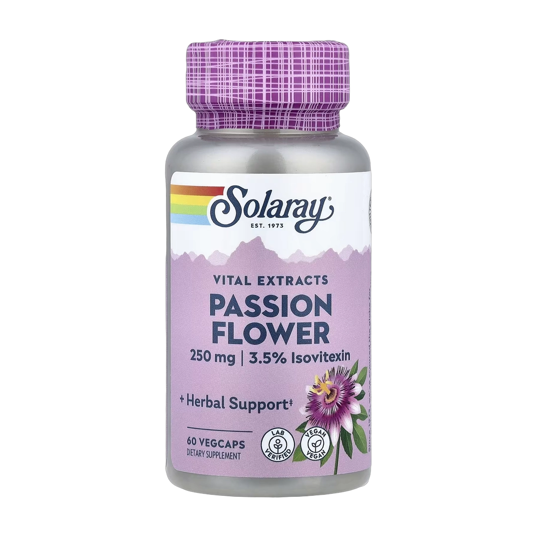 Solaray, Vital Extracts, Passion Flower, 60 VegCaps