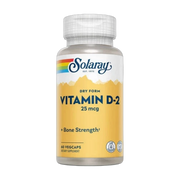 Solaray, Dry Form Vitamin D-2, 25 mcg, 60 VegCaps