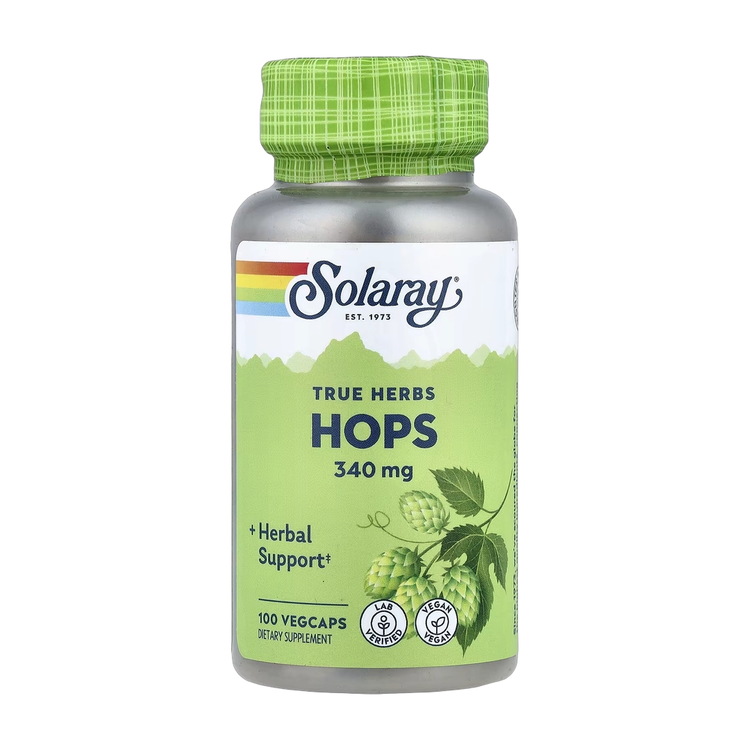 Solaray, True Herbs, HOPS, 340 mg, 100 Vegcaps
