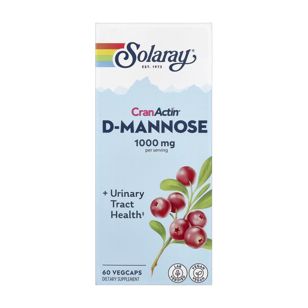 Solaray, CranActin® D-Mannose, 60 VegCaps