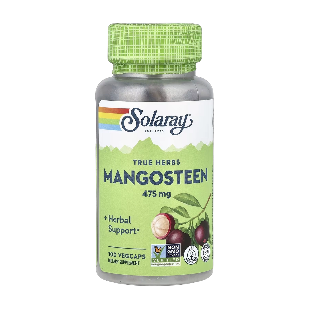 Solaray, True Herbs, Mangosteen, 475 mg, 100 VegCaps