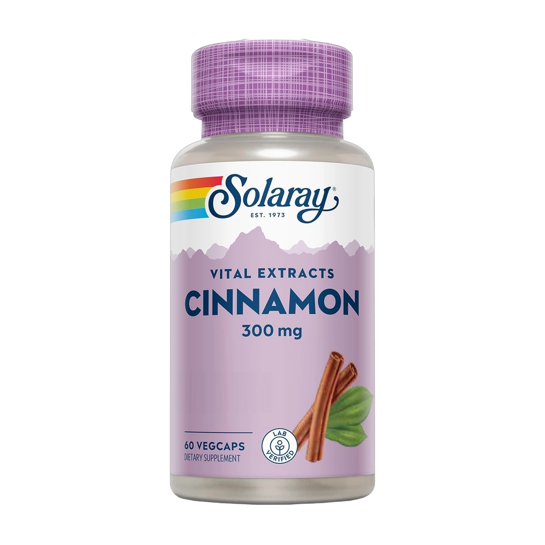 Solaray, Cinnamon Extract 300 mg, 60 VegCaps