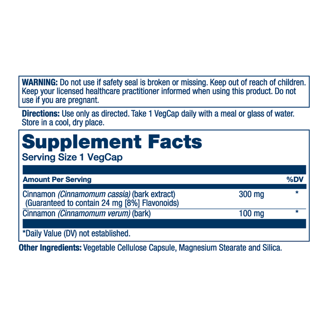 Solaray, Cinnamon Extract 300 mg, 60 VegCaps