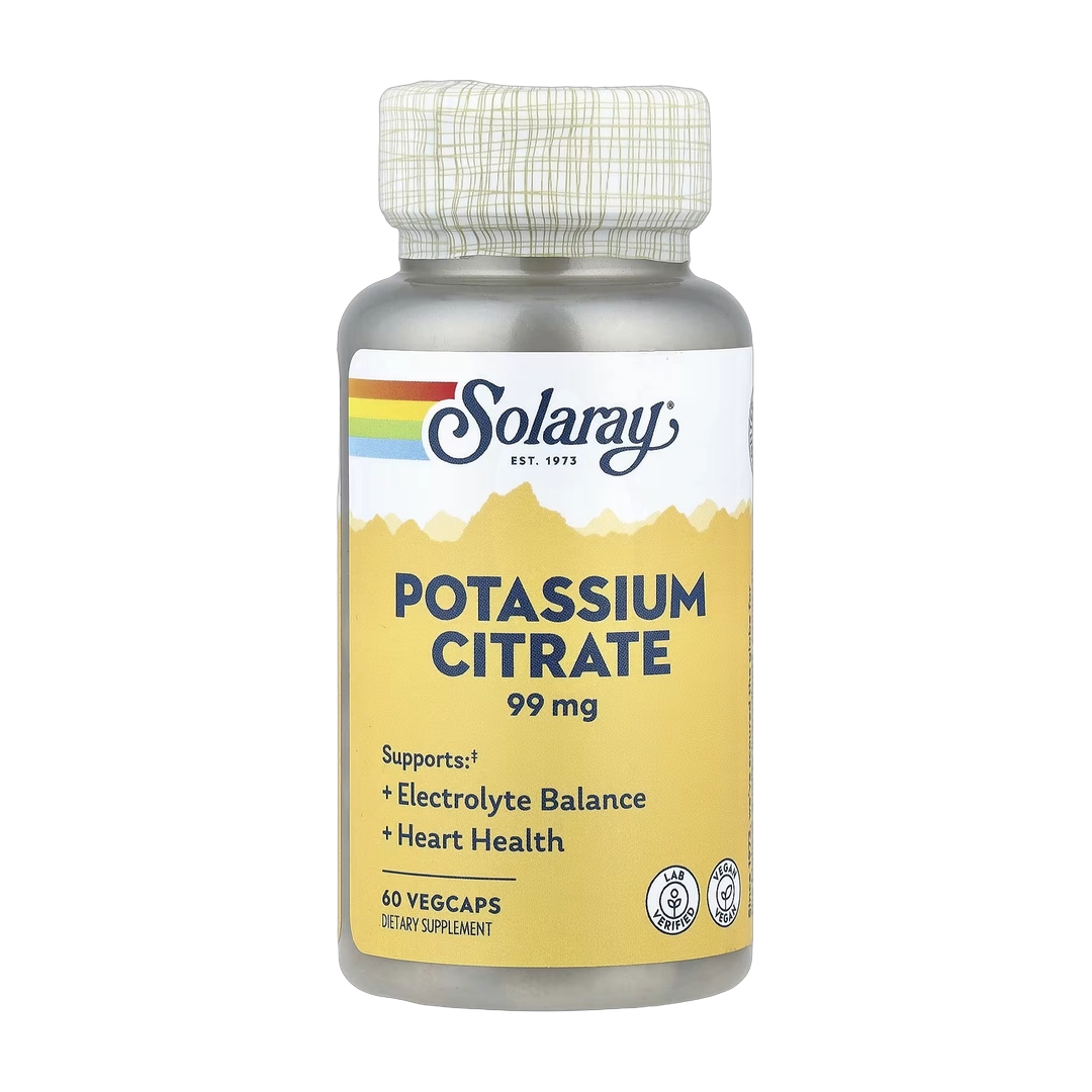 Solaray, Potassium Citrate , 99 mg , 60 VegCaps