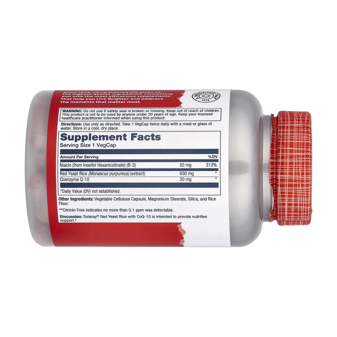 Solaray, Red Yeast Rice CoQ-10, 90 VegCaps