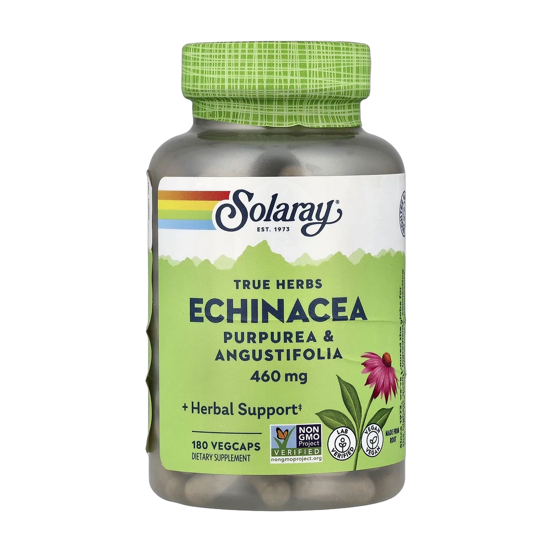 Solaray, True Herbs, Echinacea, 460 mg, 180 VegCaps