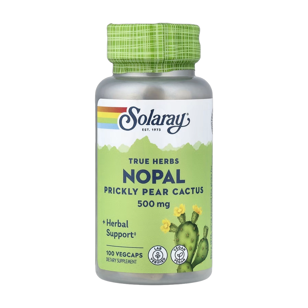 Solaray, True Herbs, Nopal, Prickly Pear Cactus, 500 mg, 100 VegCaps