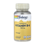 Solaray, Timed Release, Vitamin B-6, 100 mg, 60 VegCaps