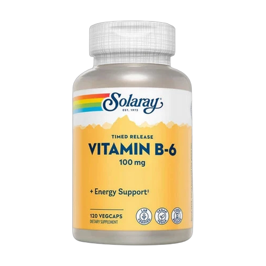 SOLARAY, Vitamin B6 100 mg, 120 Veg Caps