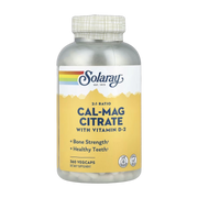 Solaray, Cal-Mag Citrate with Vitamin D-2, 360 VegCaps