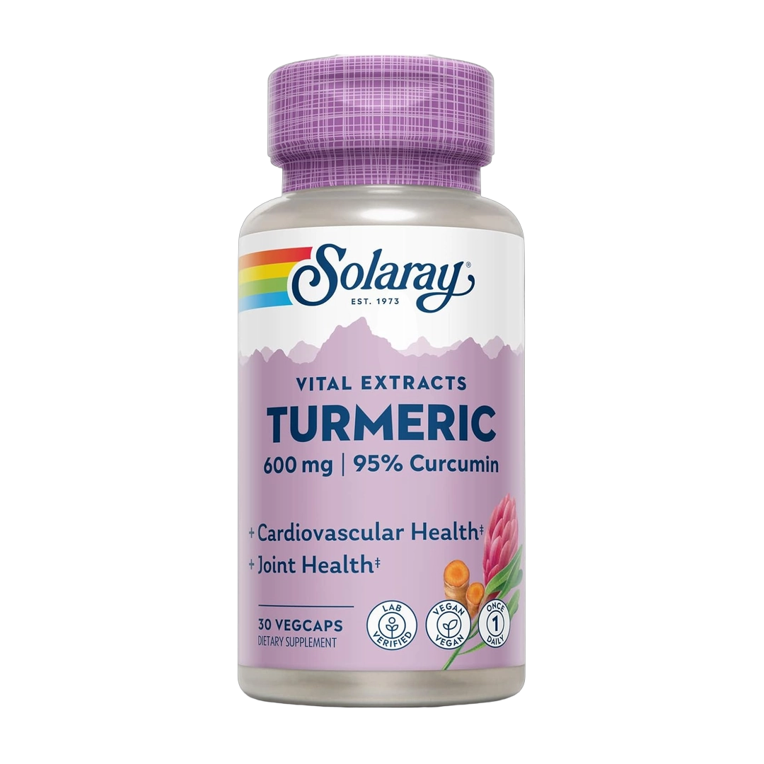 SOLARAY, Turmeric Supplement, 600 mg, 30 Vegcaps