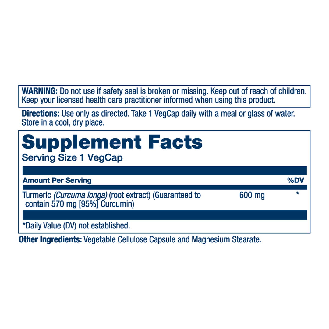 SOLARAY, Turmeric Supplement, 600 mg, 30 Vegcaps