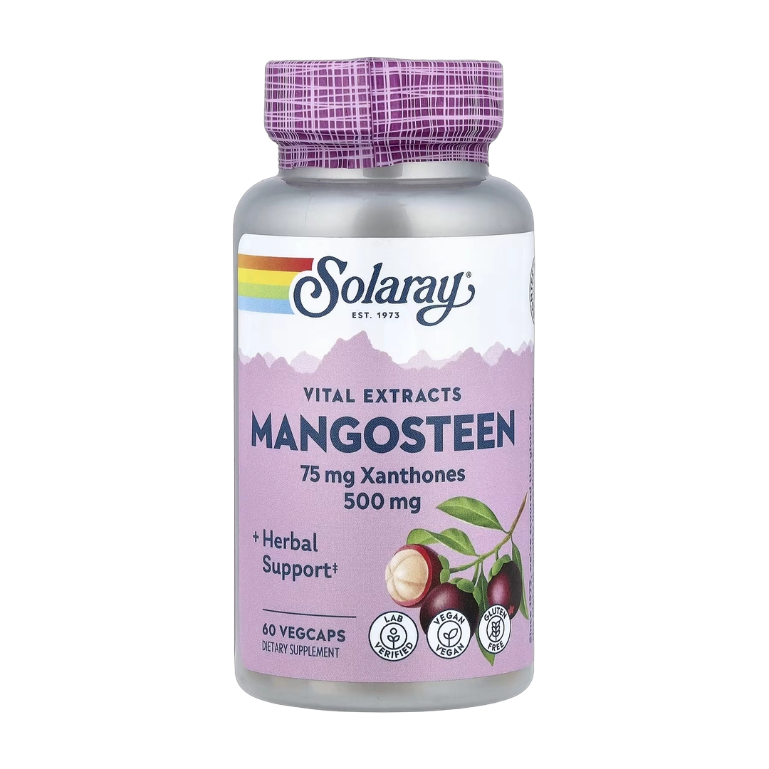 Solaray, Vital Extracts, Mangosteen, 500 mg, 60 VegCaps