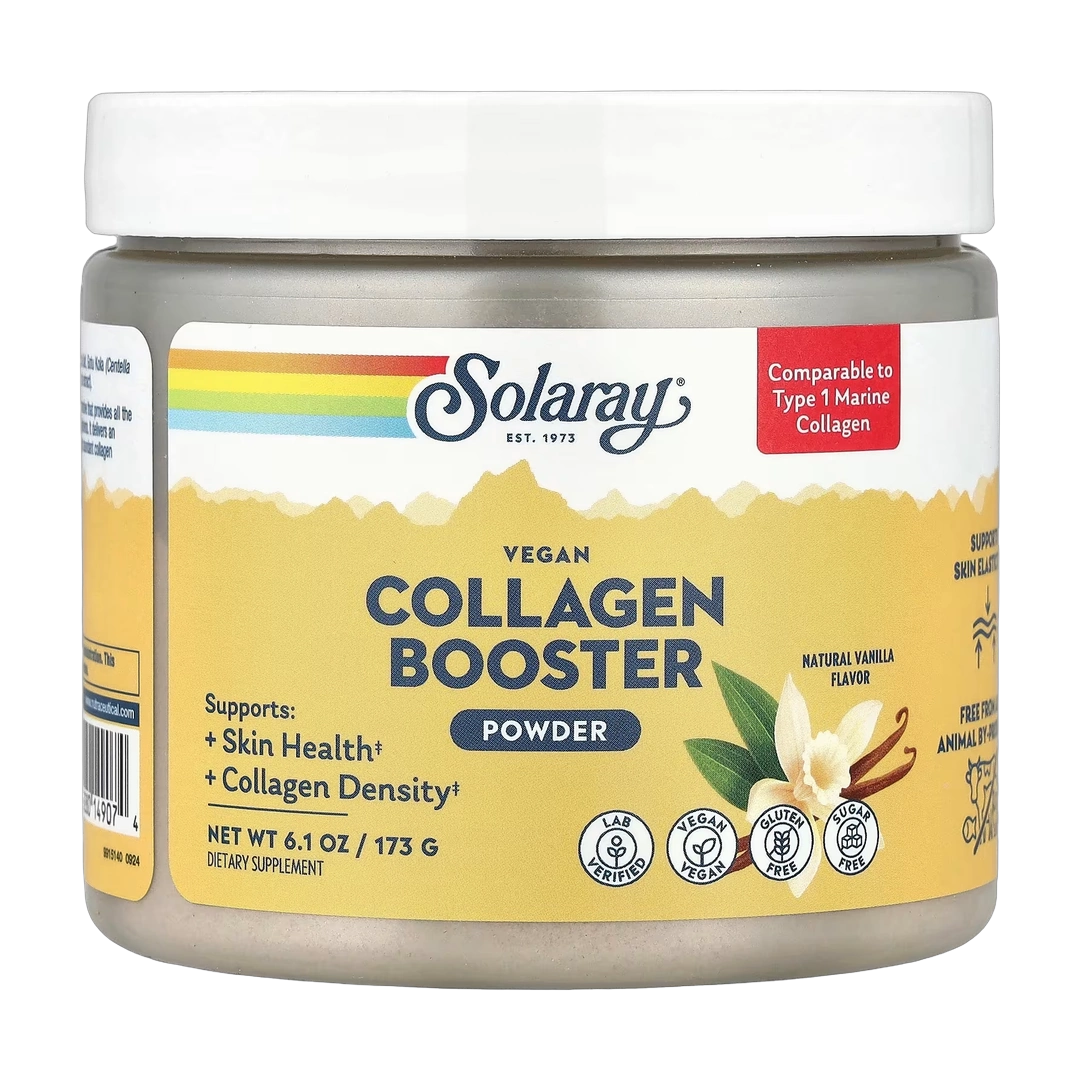 Solaray, Vegan Collagen Booster Powder, Natural Vanilla , 6.1 oz (173 g)