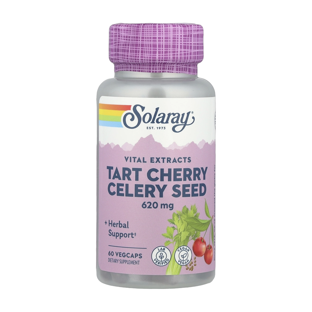 Solaray, Tart Cherry Celery Seed, 60 VegCaps