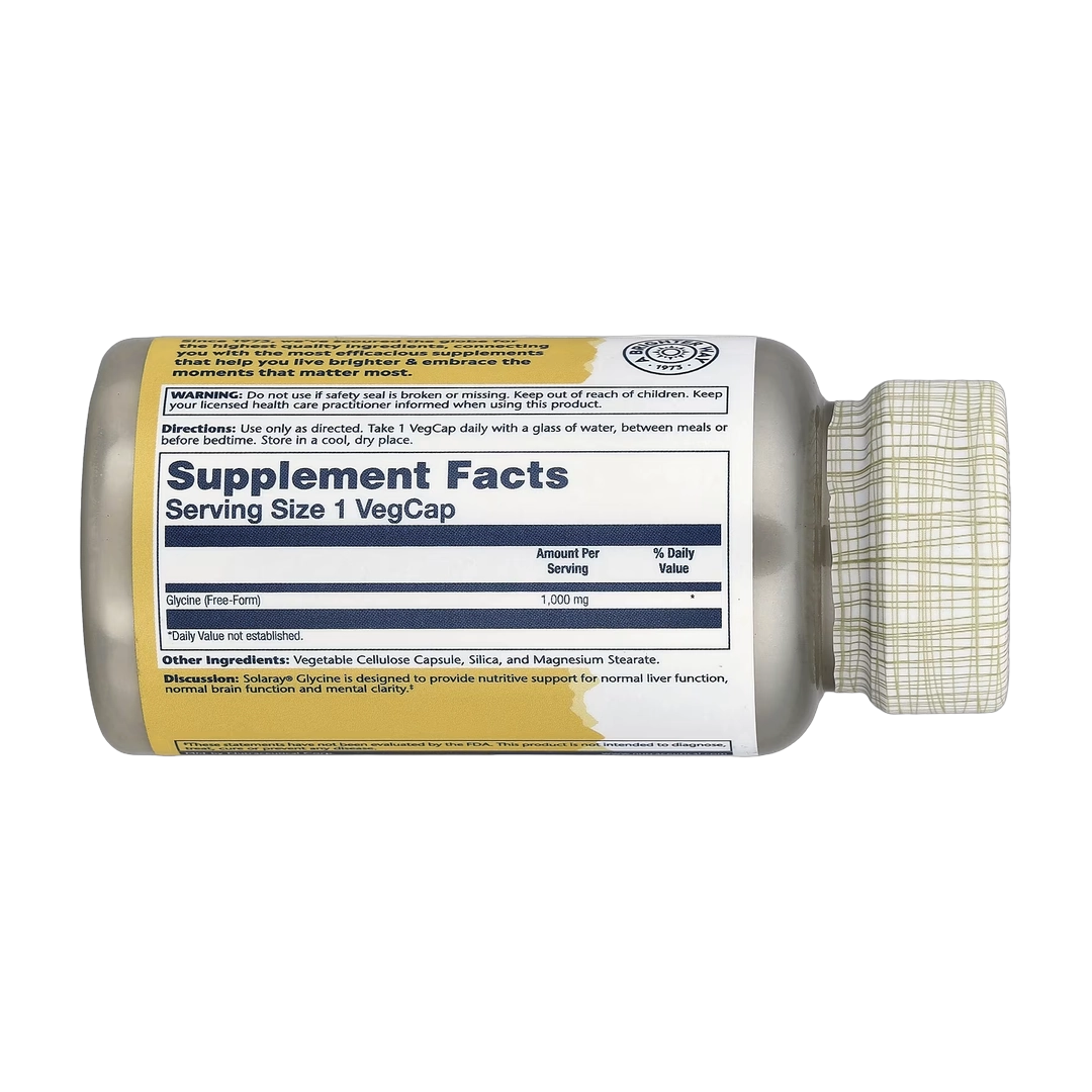 Solaray, Glycine , 1,000 mg , 60 VegCaps