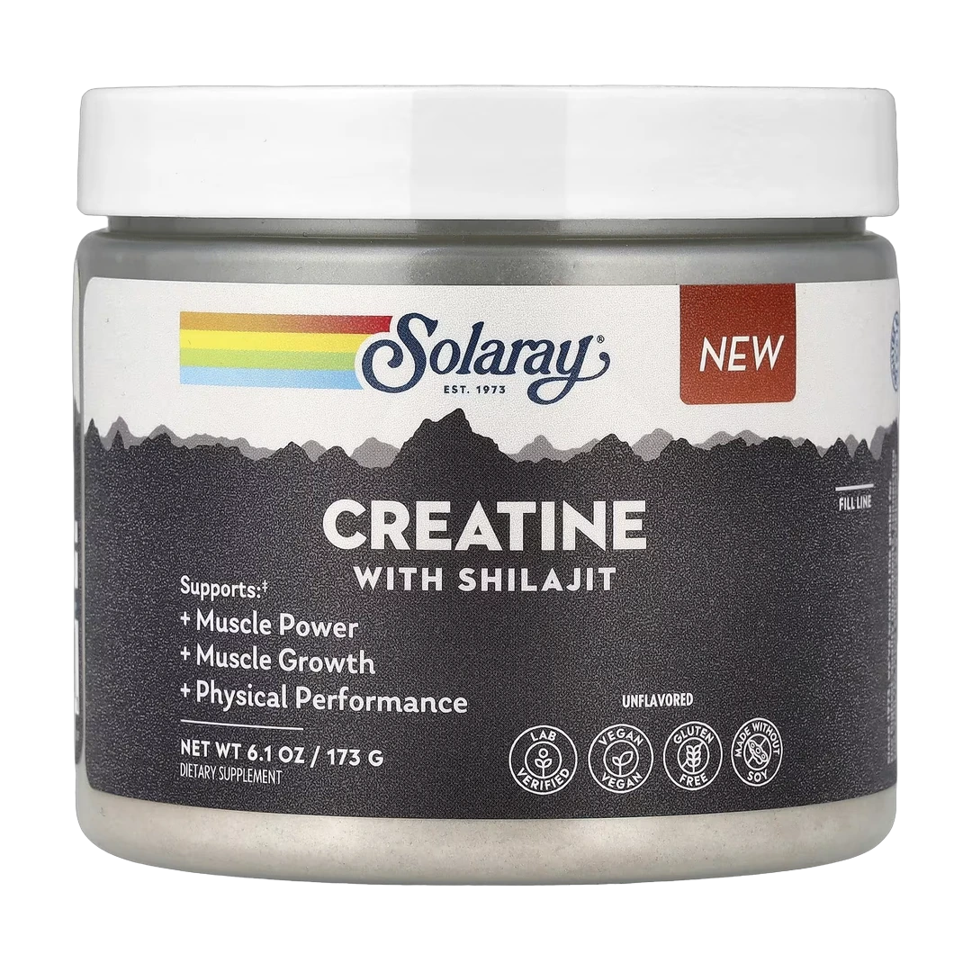 Solaray, Creatine with Shilajit, Unflavored, 6.1 oz (173 g)