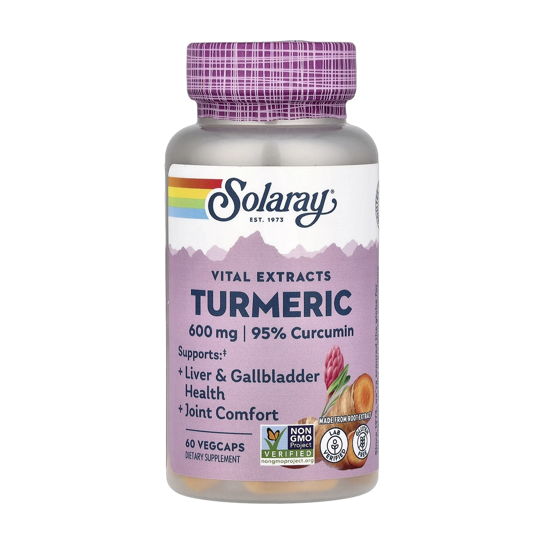 Solaray, Vital Extracts, Turmeric, 600 mg, 60 VegCaps