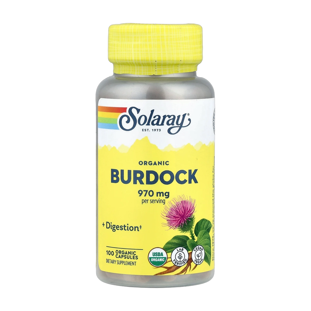Solaray, Organic Burdock, 100 Organic Capsules