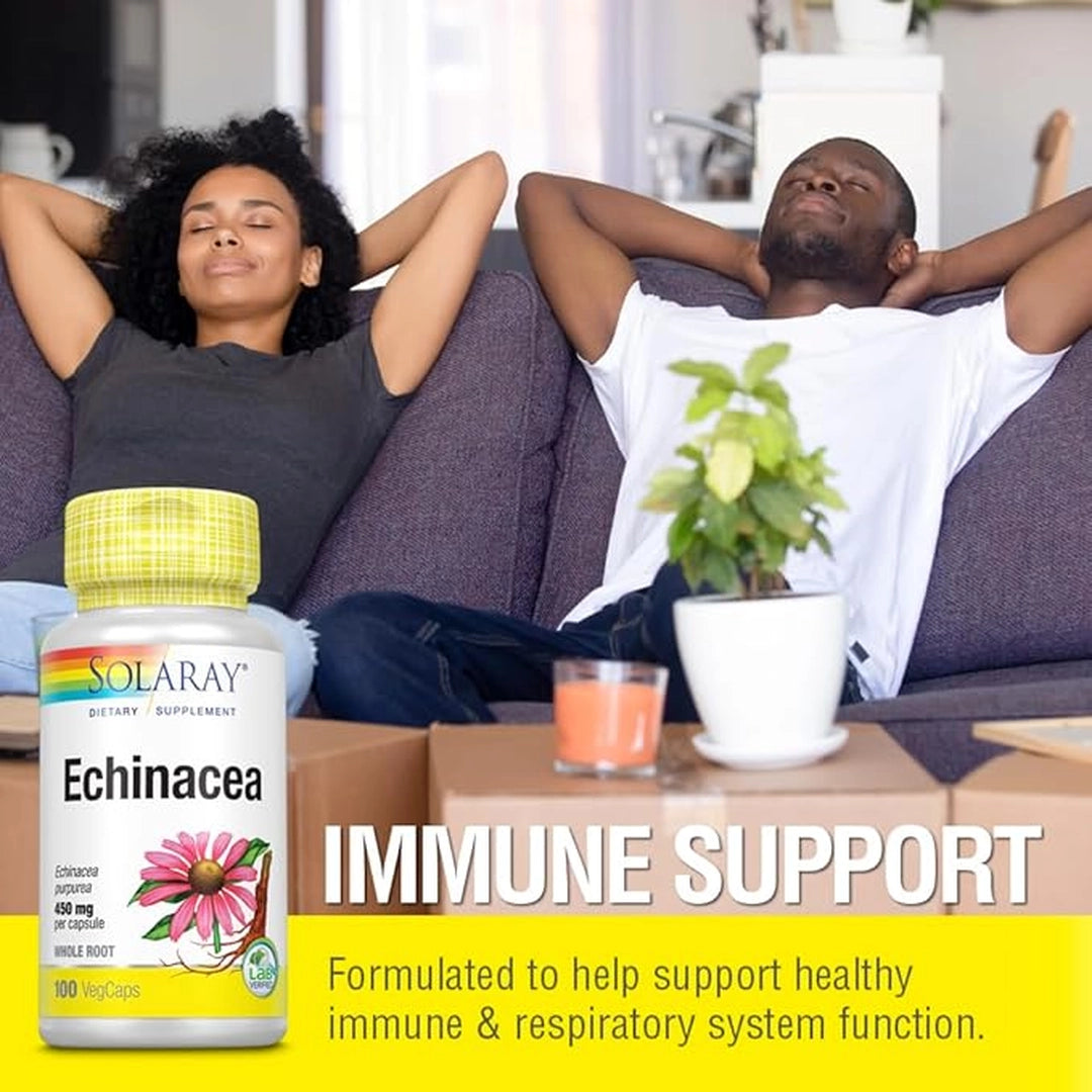 SOLARAY, Echinacea Root, 100 Veg Capsules